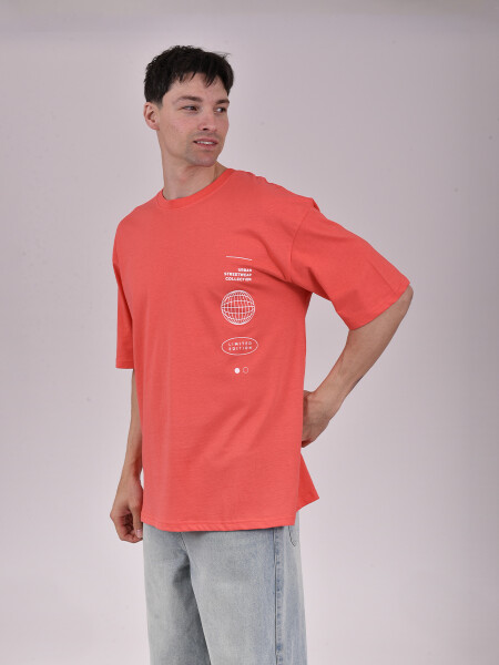 REMERA DEN PRINT ROJO