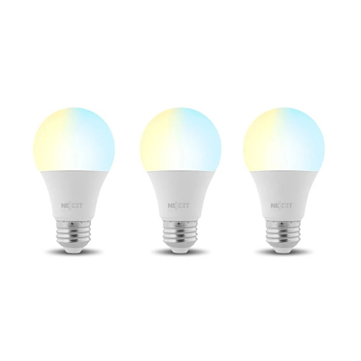 Lámpara Inteligente Kit x3 Nexxt NHB-C1203PK LED RGB Wi-Fi 