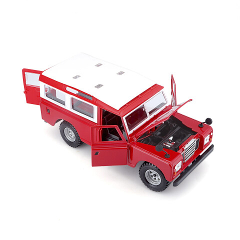 Auto de Colección Bburago Escala 1:24 LAND ROVER ROJO