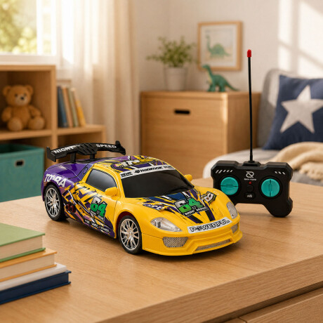 Auto Deportivo RC Racing Rivalry Control Remoto 1:22 Amarillo/violeta
