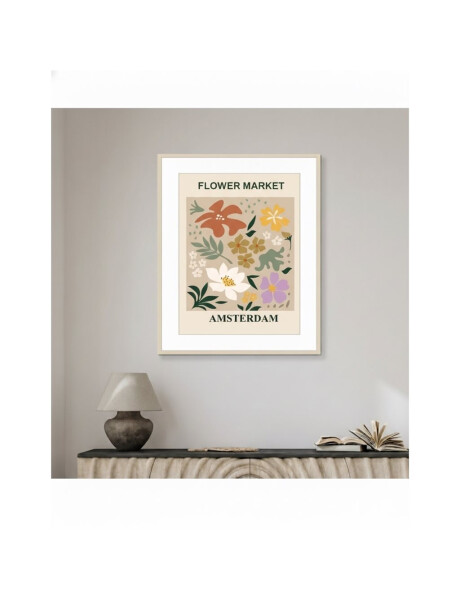CUADRO 40x50cm MARCO FLOWER MARKET AMSTERDAM CUADRO 40x50cm MARCO FLOWER MARKET AMSTERDAM