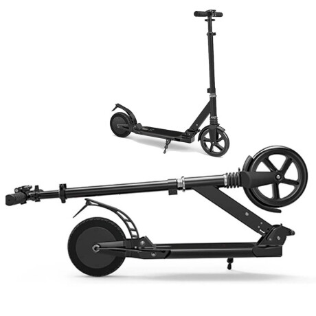 Monopatín Eléctrico Scooter Reforzado Rueda 8'' y Pie Negro