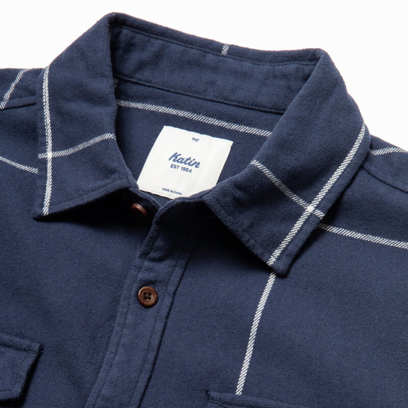 Camisa Katin Monty Flannel - Azul Camisa Katin Monty Flannel - Azul