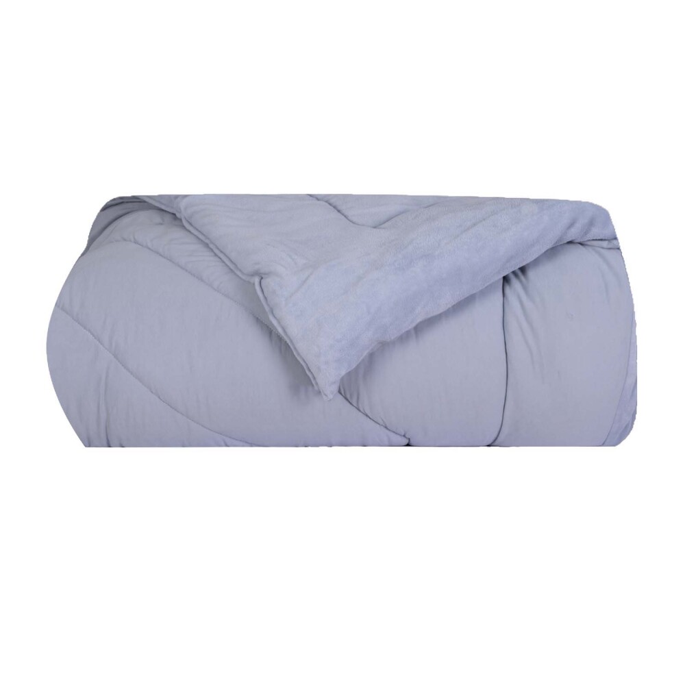 ACOLCHADO 1 PLAZA ALGODON AZUL BLEND COMFORT