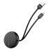 Cable Retráctil 90cm Ca3430 Carga Y Transf Blanco CABLE RETRACTIL 90CM CA3430 CARGA TRANSF