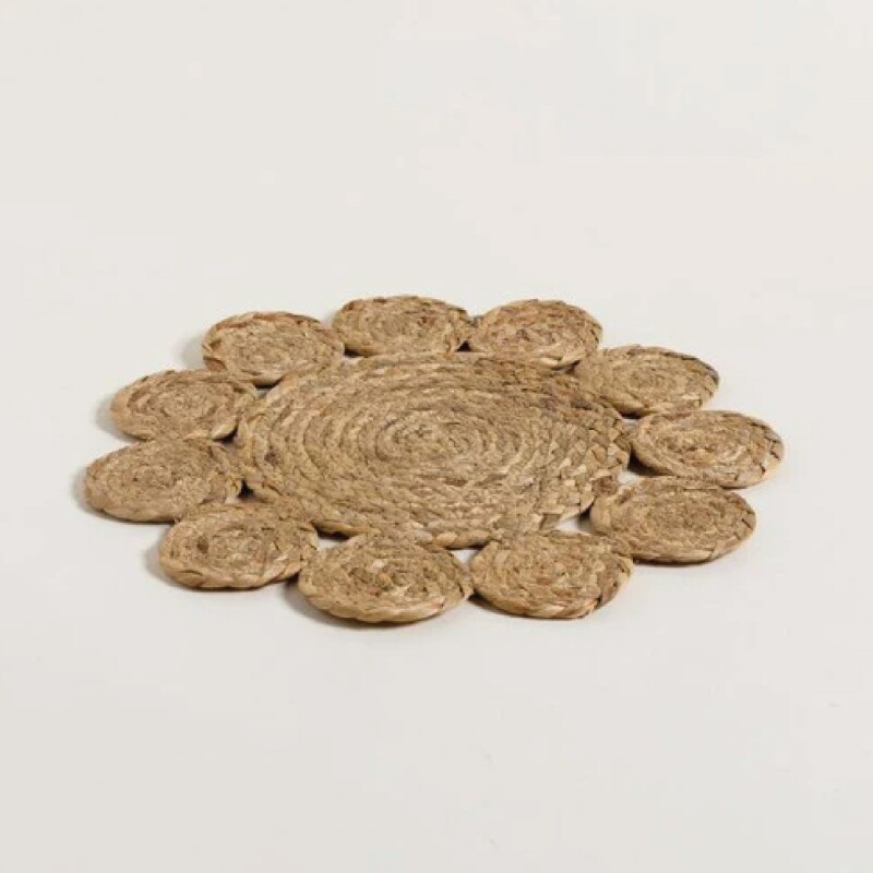 INDIVIDUAL D36CMS JACINTO DE AGUA DISEÑO FLOR NAT. INDIVIDUAL D36CMS JACINTO DE AGUA DISEÑO FLOR NAT.