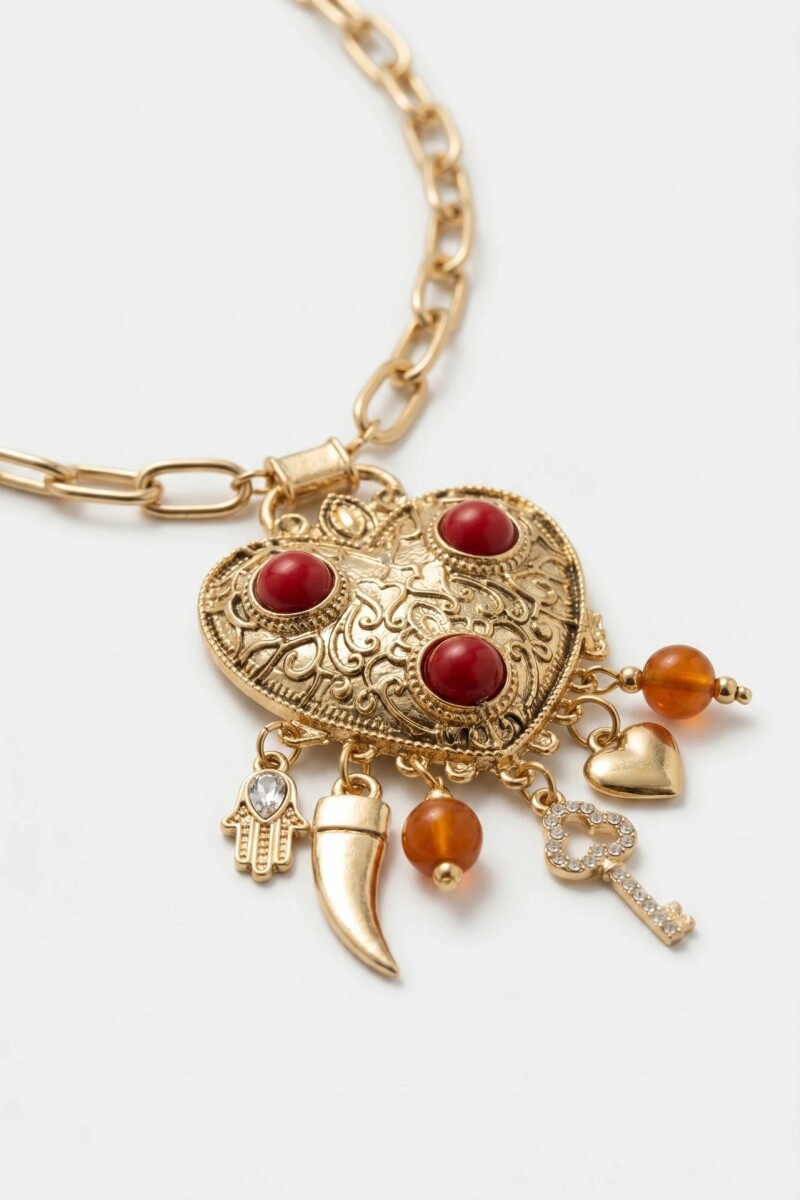 COLLAR HEART NOEL Rojo