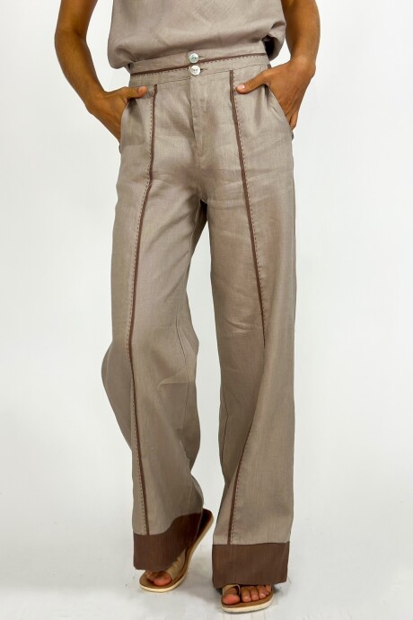 PANTALON CARMELO BEIGE