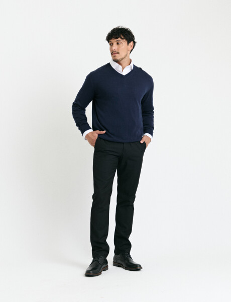 470985 SWEATER HARRINGTON LABEL Azul Oscuro