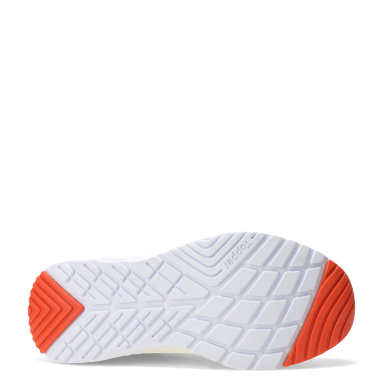 Championes de Mujer Topper Wind 5 Blanco - Anaranjado