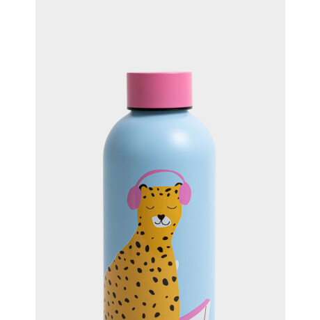 Botella De Acero Inoxidable De 500 Ml Azul Celeste