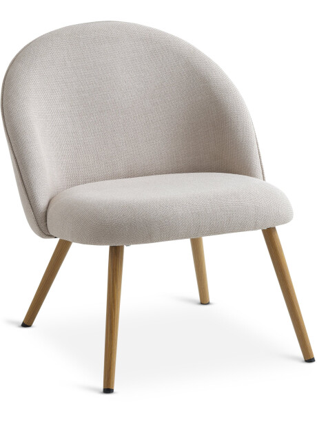 Sillón THORUP 1 cuerpo tela beige/color roble Sillón THORUP 1 cuerpo tela beige/color roble