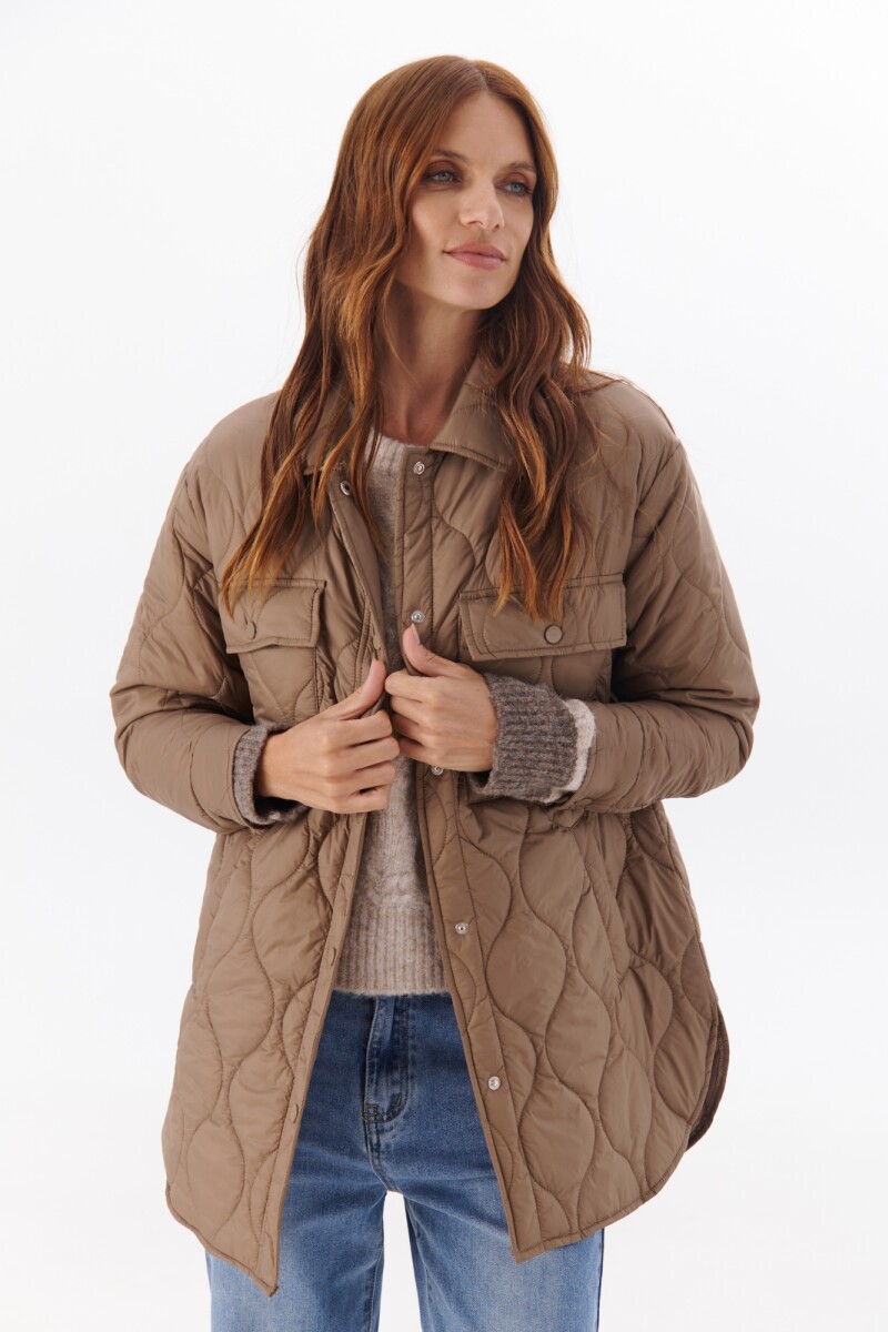 CHAQUETON MATELASSE BEIGE