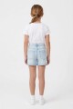 Short-pollera estilo denim CELESTE