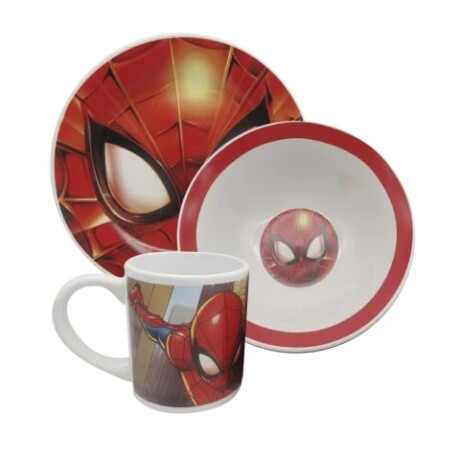 Set 3 pcs de ceramica Licencia Spider Man