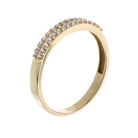 Anillo de oro 9 ktes y circonia Medio sin fin Anillo de oro 9 ktes y circonia Medio sin fin