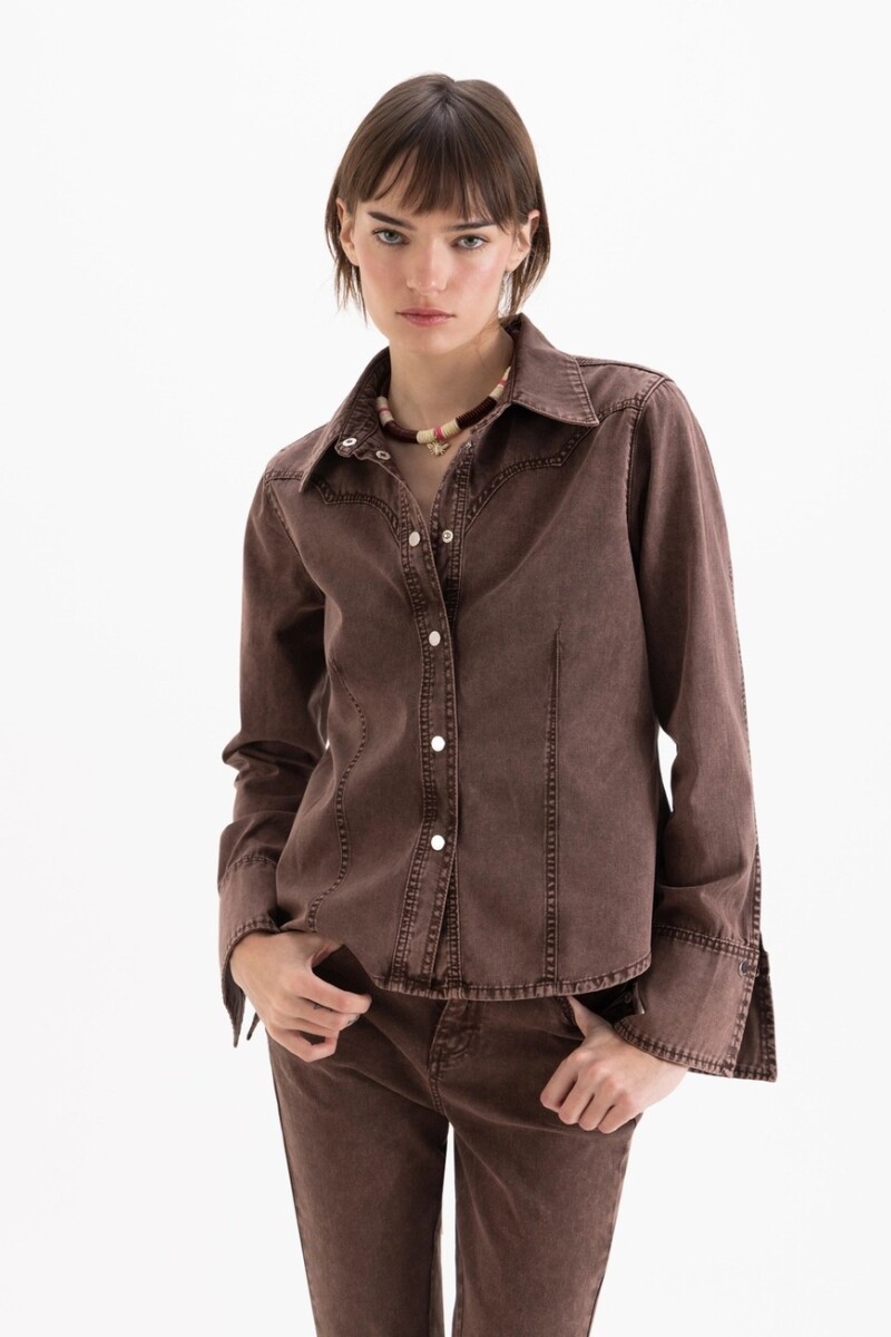 CAMISA SAND Chocolate