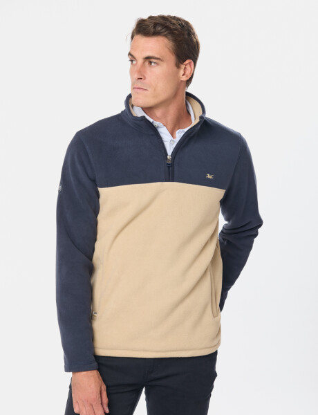 BUZO POLAR BICOLOR Beige