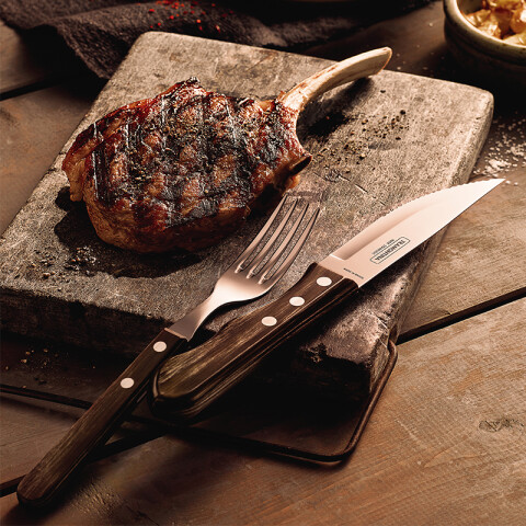 Cuchillo Jumbo para asado modelo CHURRASCO, 12 piezas -TRAMONTINA TN9207