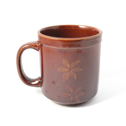 Taza de ceramica marron 8x8,5cm(MU3587) Unica