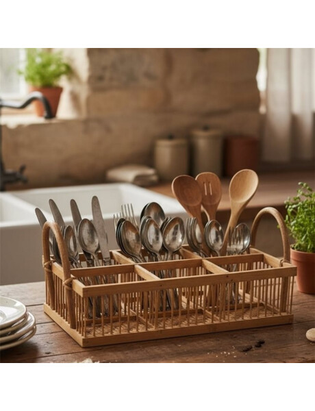 ORGANIZADOR 6 DIV. 27x17xH7 CMS C/ASAS BAMBU ORGANIZADOR 6 DIV. 27x17xH7 CMS C/ASAS BAMBU