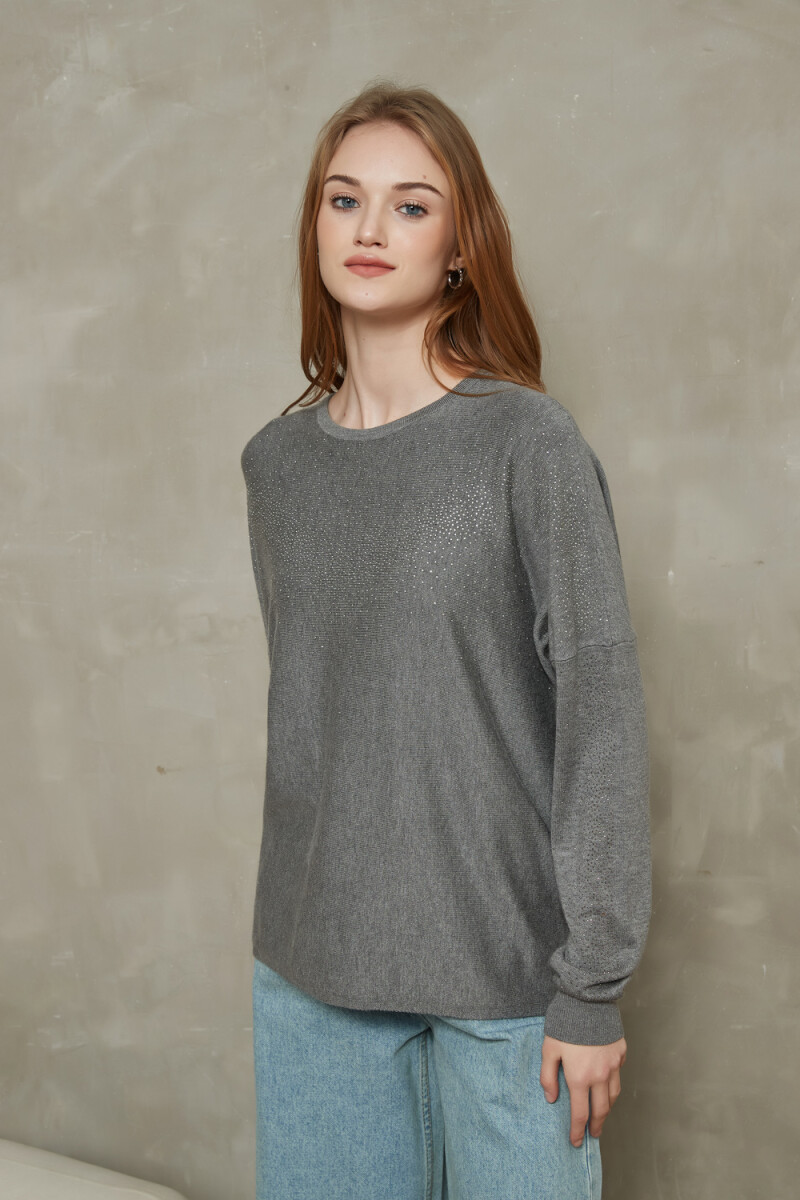 Sweater Voila - Gris Melange Medio 