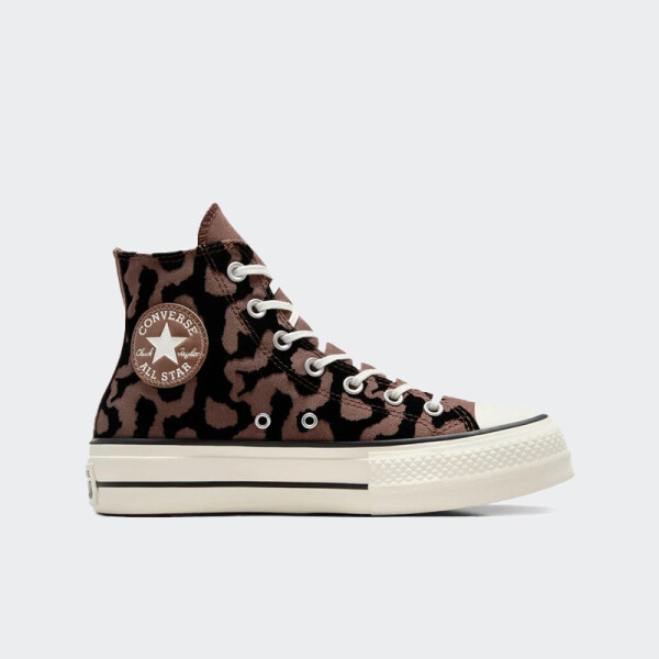 Championes Converse Chuck Taylor Lift Platform Leopard Remix Marrón