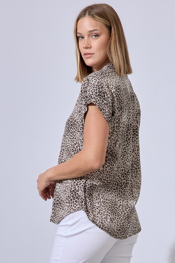 Camisa Animal Print GRIS/MULTI