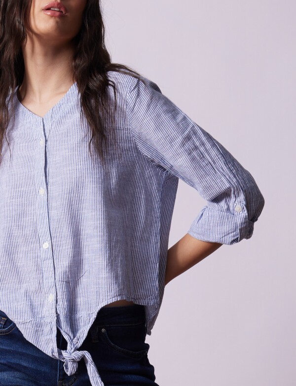 Blusa Algodon Nudo AZUL/MULTI