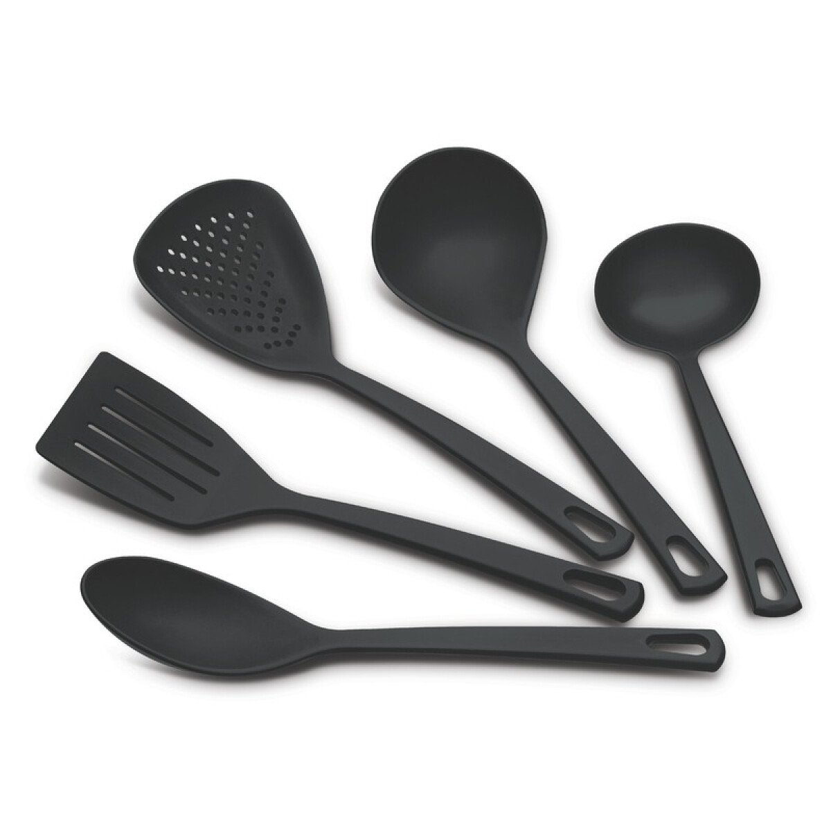 Juego de utensilios color negro, modelo UTILITA, 5 piezas - TR8090 