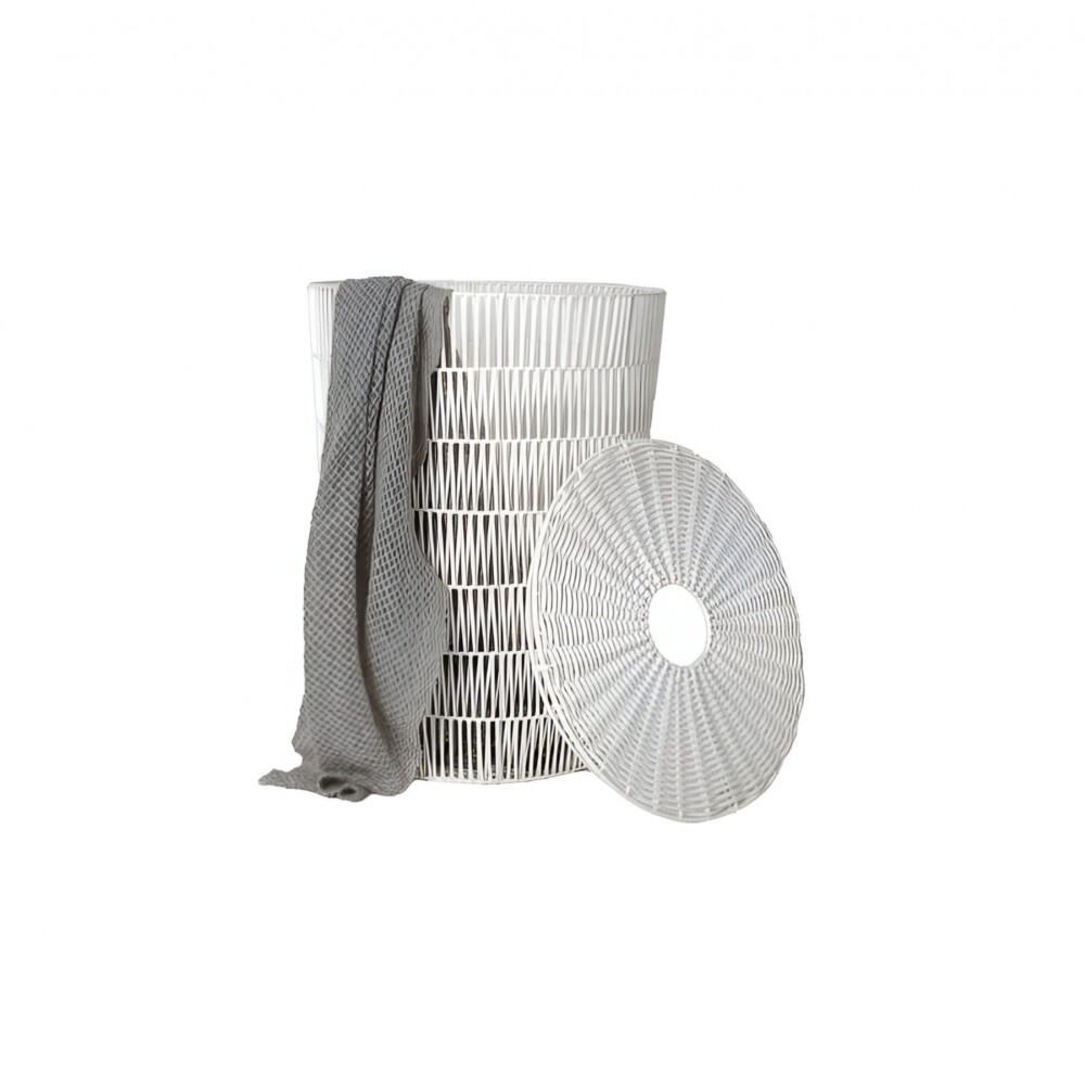 Cesto C/Tapa - Plástico - Simil Rattan Cesto C/Tapa - Plástico - Simil Rattan