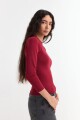 Remera m/l cuello a la base ROJO