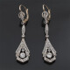 Caravanas Antiguas En Oro 18K, Brillantes Y Diamantes Caravanas Antiguas En Oro 18K, Brillantes Y Diamantes