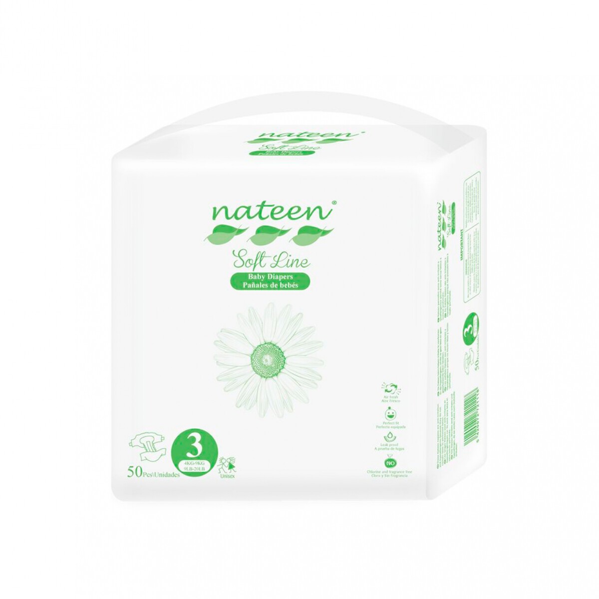 Pañales de Bebé Nateen Línea Soft - Paquetón 