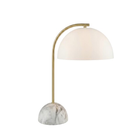 LAMPARA P/MESA BLANCO/DORADO/GRIS Unica