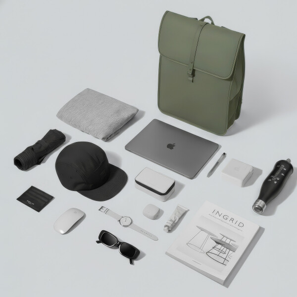 Mochila Gaston Luga Dash 18L C/ Bolsillo Laptop Notebook 16" Color Verde