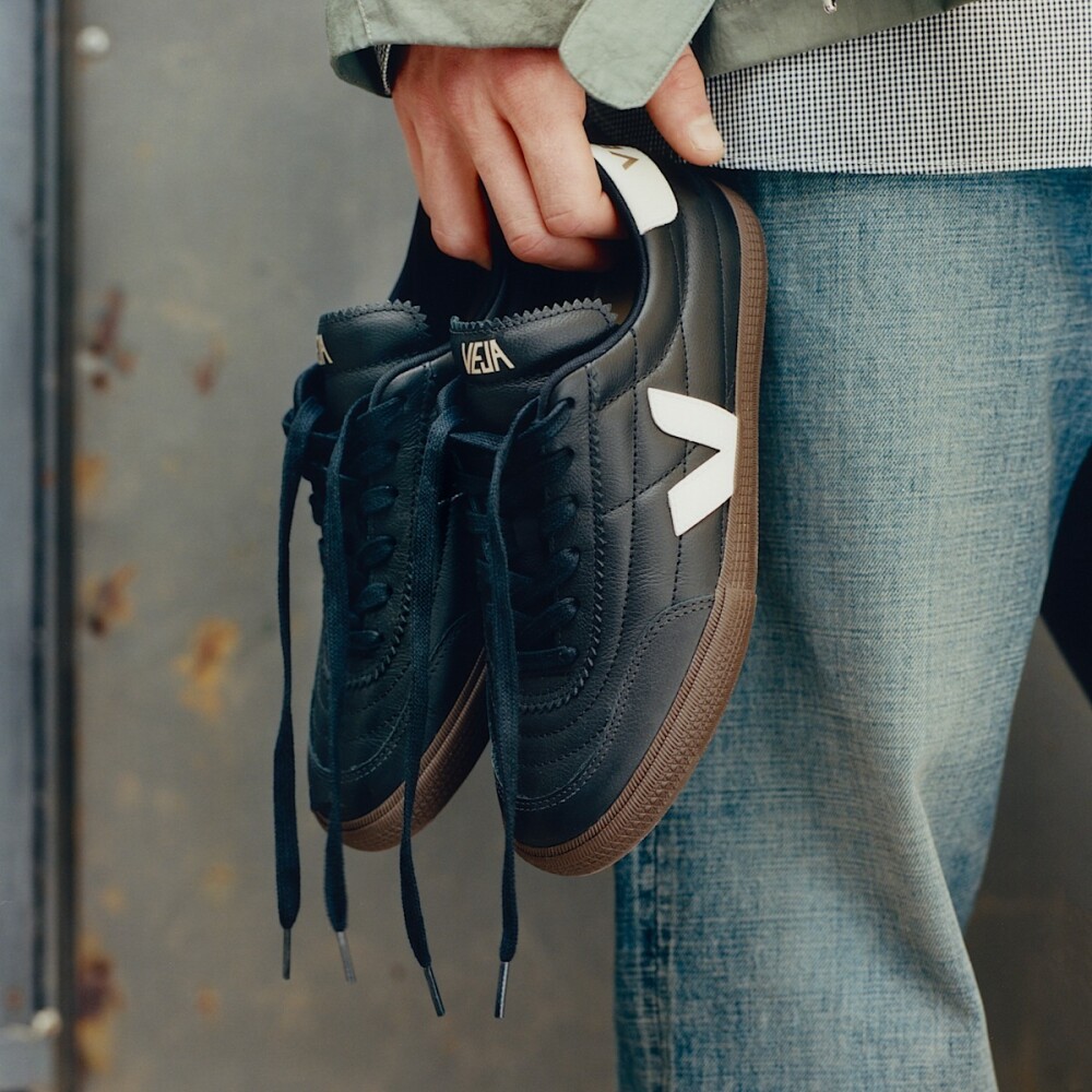 Zapatillas Veja Panenka Leather Black White Hombre Negro