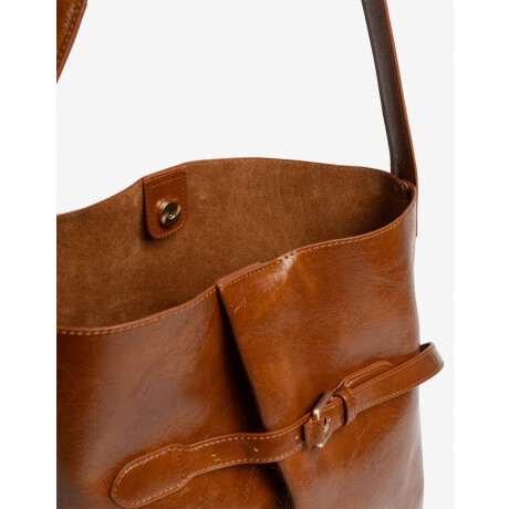 Saca Efecto Gastado Marron Camel