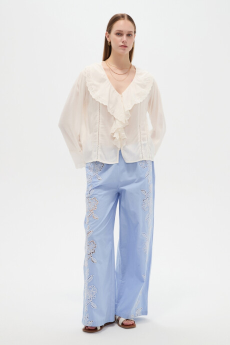 Camisa Florea Marfil / Off White