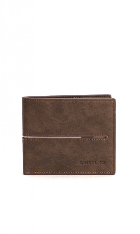 BILLETERA HOMBRE VAN GOGH TOPO C/ GUARDA BEIGE