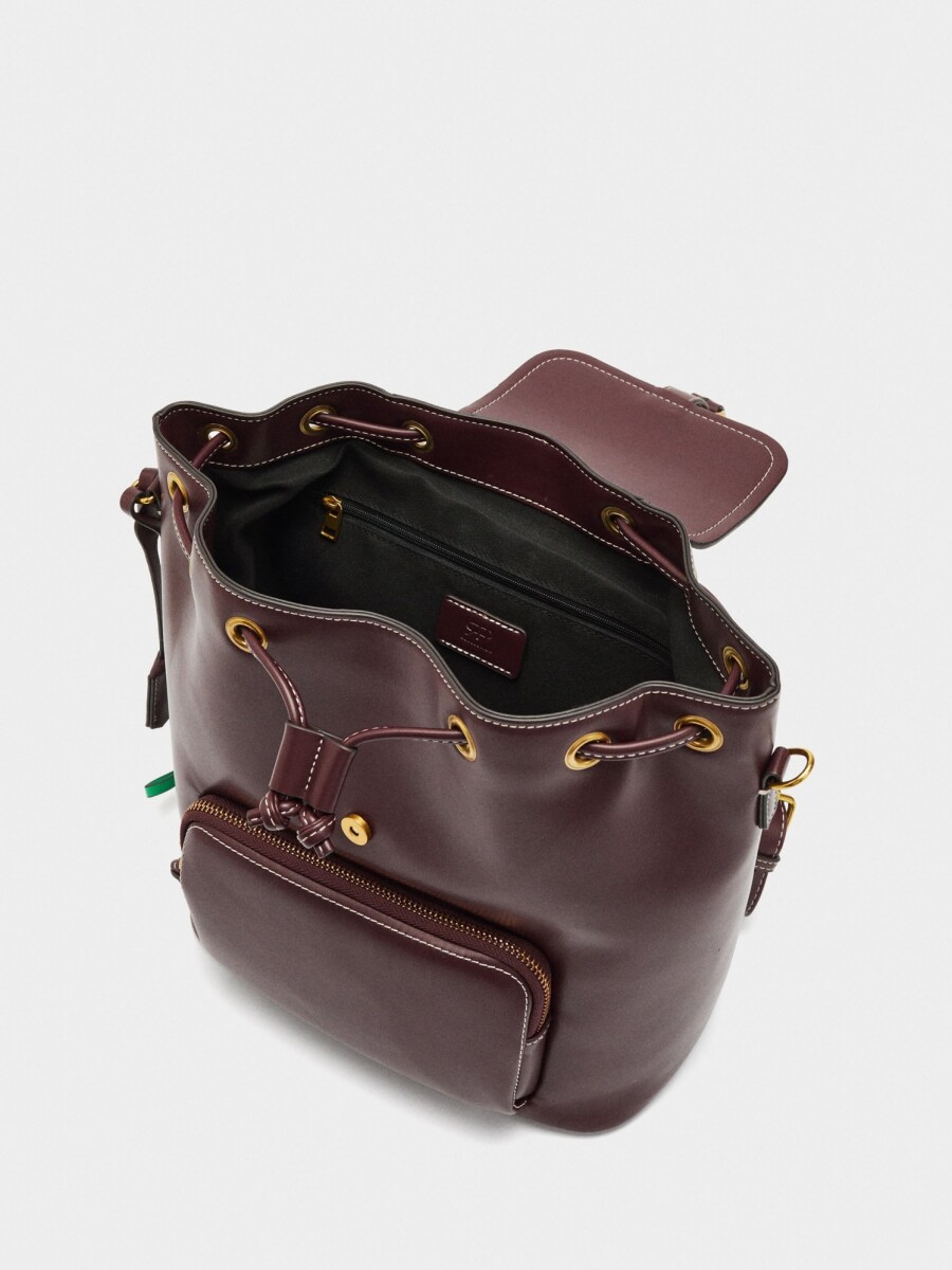 Mochila Con Alça Bandolera burdeos