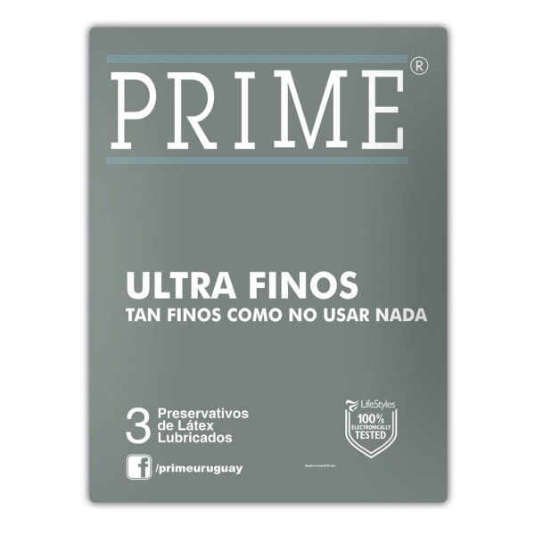 Preservativos Ultra Fino x3 – Prime Preservativos Ultra Fino x3 – Prime