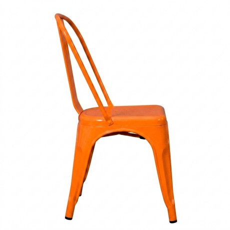 Silla Tolix Metálica Acero Industrial Sandman Comedor Naranja