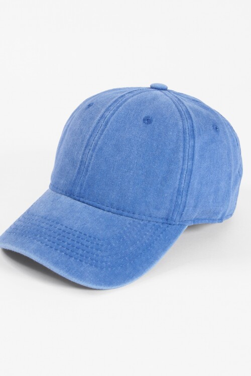 Cap washed azul