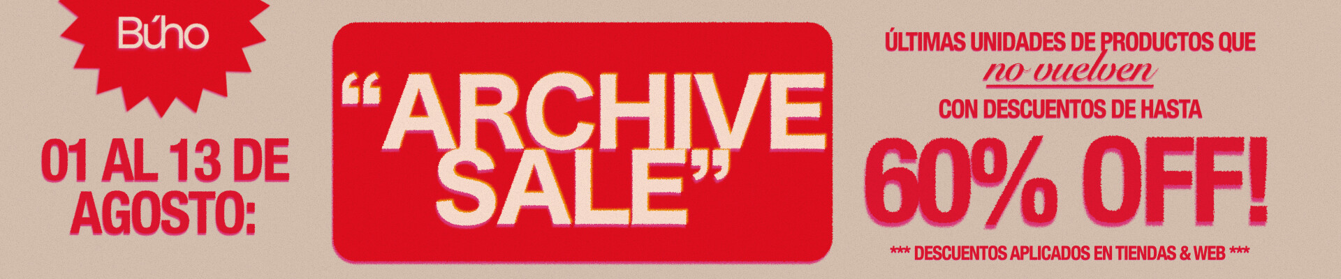 ARCHIVE SALE