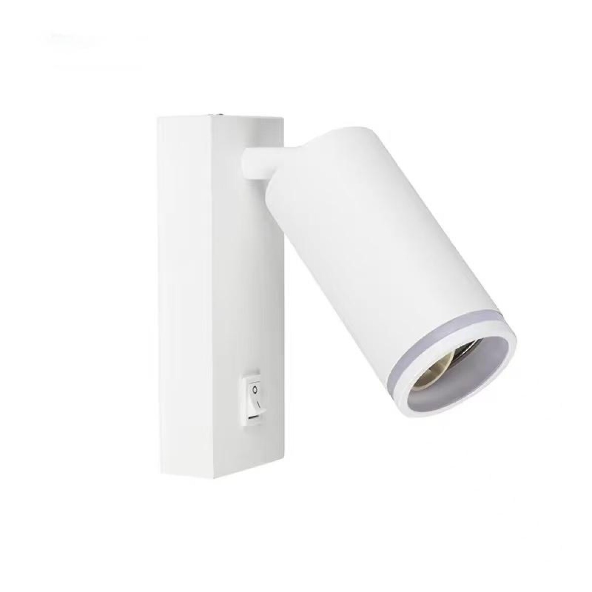 Spot Orientable Para Adosar En Pared 1 Luz Con Llave - Blanco 