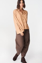 Camisa Ondulada Camel