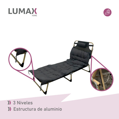 Catre Cama Plegable Acolchonada 193x68cm Azul