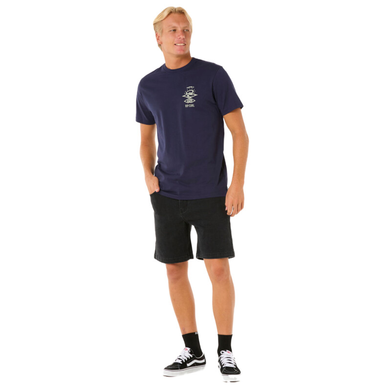 Remera Rip Curl Search Icon- Negra Remera Rip Curl Search Icon- Negra