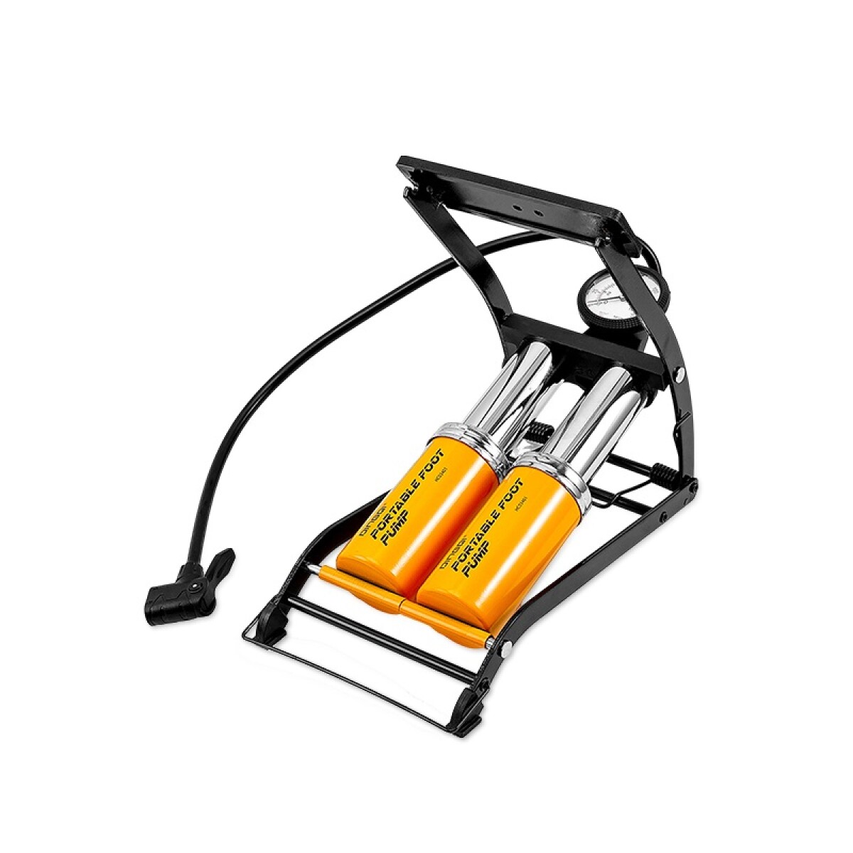 DINGQI INFLADOR NUEMÁTICO DE PIE CON MANÓMETRO DOBLE 55x120M 